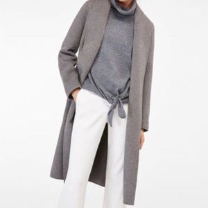 Massimo Dutti belted wool/cashmere blend coat